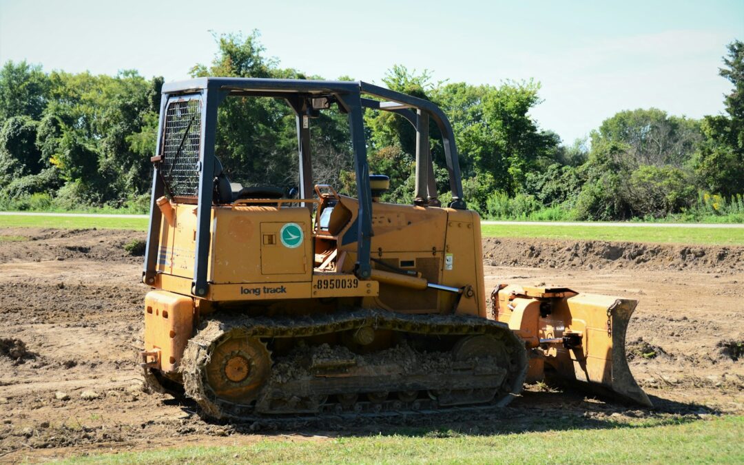 markarbete med tunga maskiner